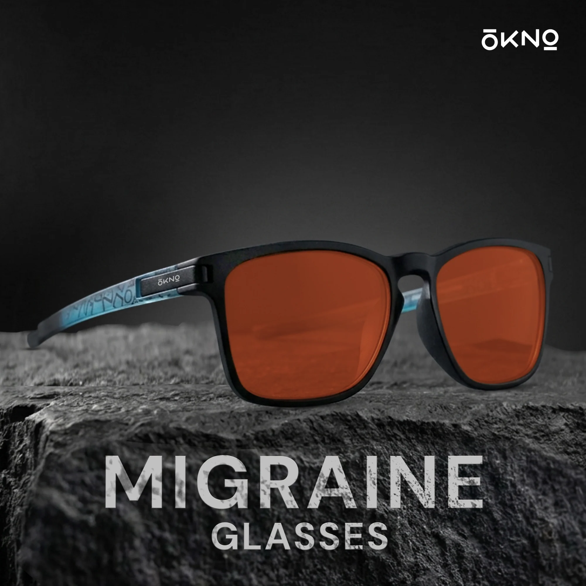 Rally | Ebony | FL-41 Migraine Relief Glasses